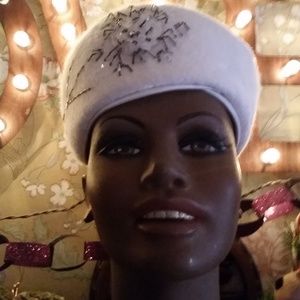 Vintage Asymmetrical Pill box hat